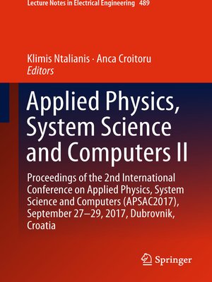 cover image of Applied Physics, System Science and Computers II